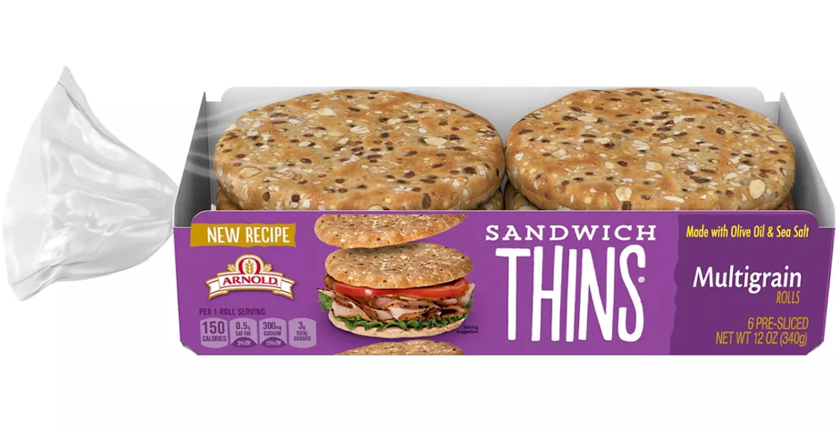 6 Pack of Multigrain Sandwich Thins
