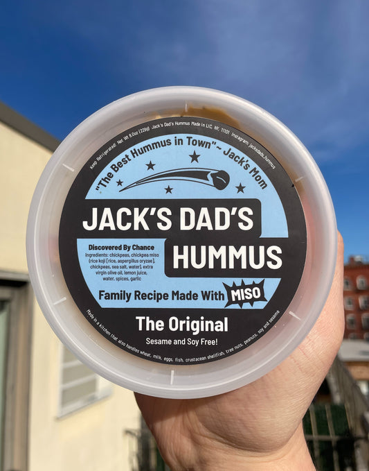 Jack's Dad's Hummus in 4 flavors ($10.99 each or $9.99 each for 2 or more!)