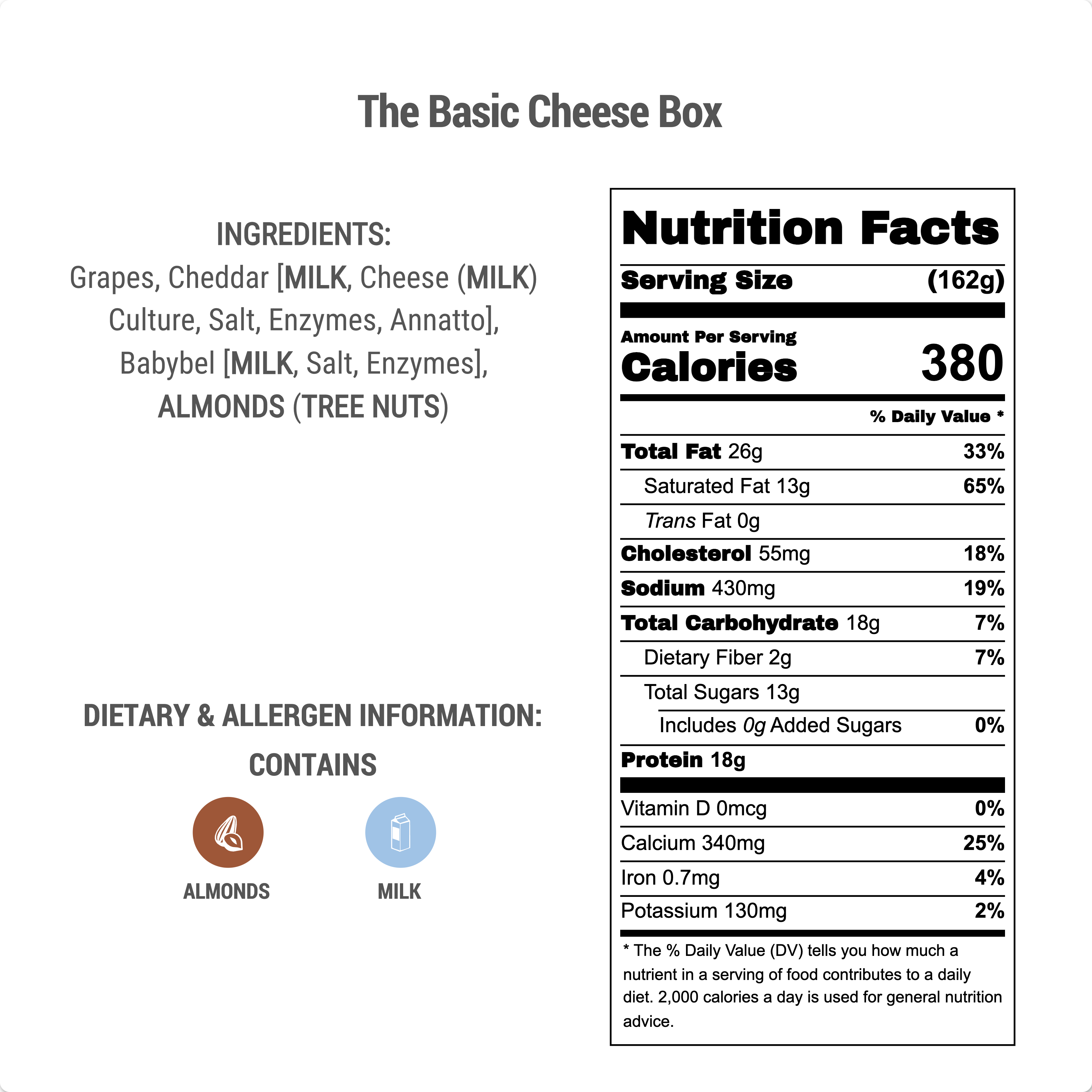 Ingredients & Macros